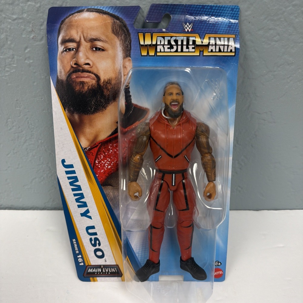 WWE MAIN EVENT Series 161 JIMMY USO NO YEET! Wrestling Action Figure Top Bent
